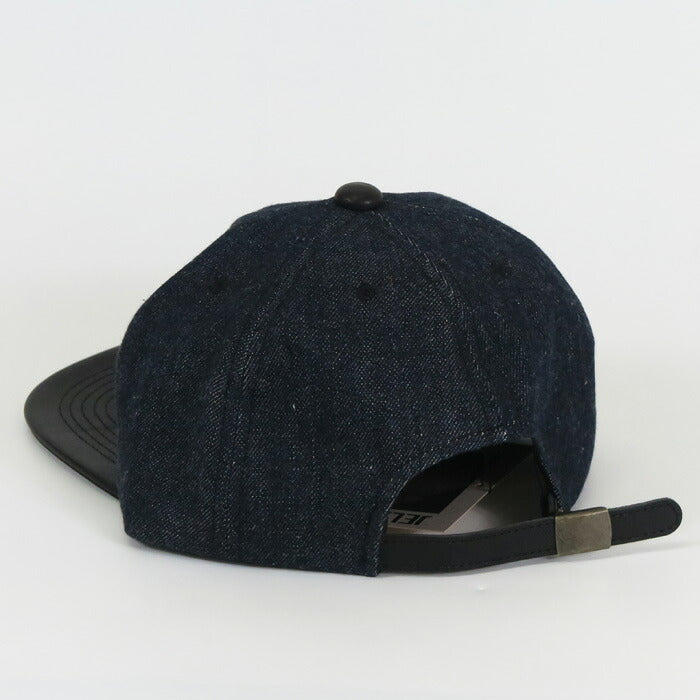 JELADO × BRUNEL ＆ Co. HATMAKERS レザー / デニム ベースボール キャップ 白タグ Last Resort ジェラード ブルーネル AB21750