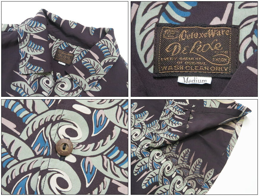 デラックスウェア DELUXEWARE 半袖 レーヨン アロハシャツ ハワイアンシャツ「BIRD OF PARADISE」AL-20S【2026年春夏新作】