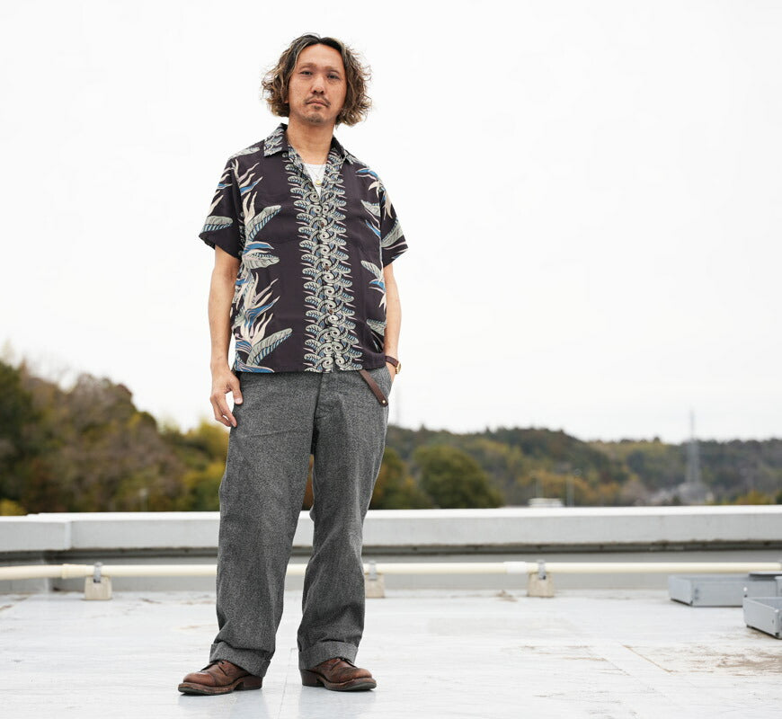 デラックスウェア DELUXEWARE 半袖 レーヨン アロハシャツ ハワイアンシャツ「BIRD OF PARADISE」AL-20S【2026年春夏新作】