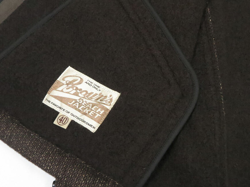 BROWN'S BEACH ブラウンズビーチ ビーチクロス スポーツジャケット BBJ-027 FULLCOUNT フルカウント 【2025年秋冬新作】