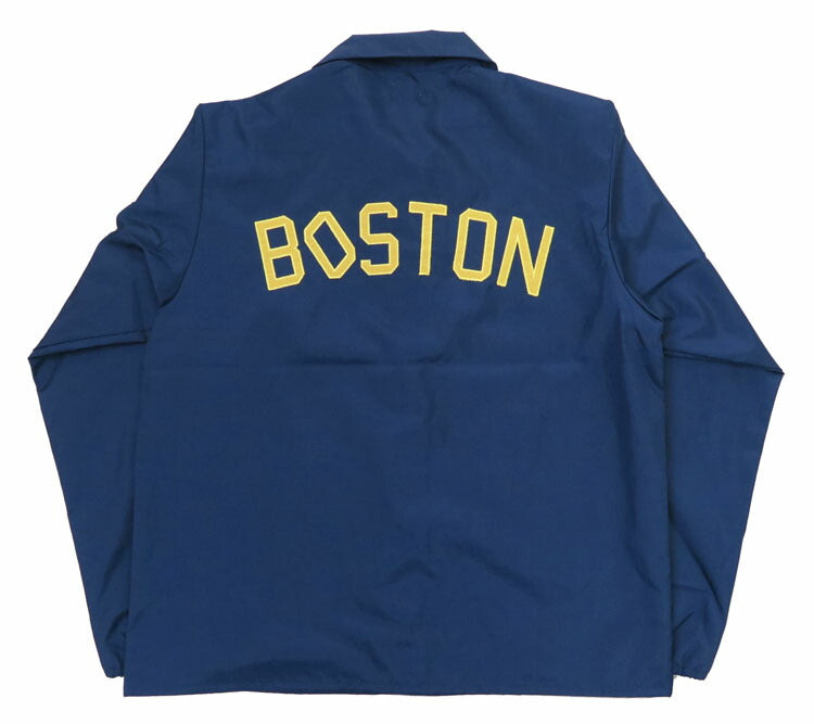 バーンズ BARNS 刺繍 ワッペン ナイロン コーチ ジャケット 60s Nylon Coach Jacket "BOSTON" BR-24333【2024-25年秋冬新作】