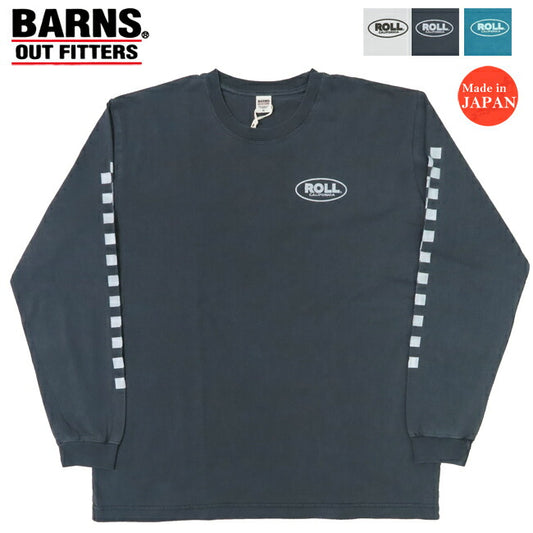 バーンズ BARNS 長袖 HOT-SHOT プリント Ｔシャツ ROLL BR-25121【2025年春夏新作】