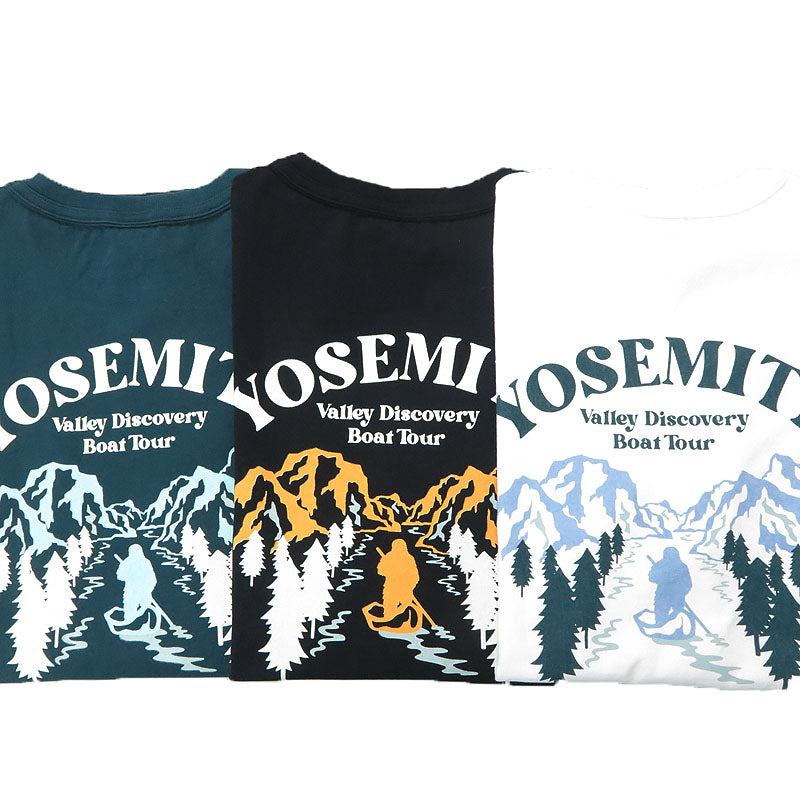 バーンズ BARNS タフネック 半袖 プリント Tシャツ"YOSEMITE" 18/-OE Tough neck S/S Print T-shirt BR-25146 【2025年春夏新作】