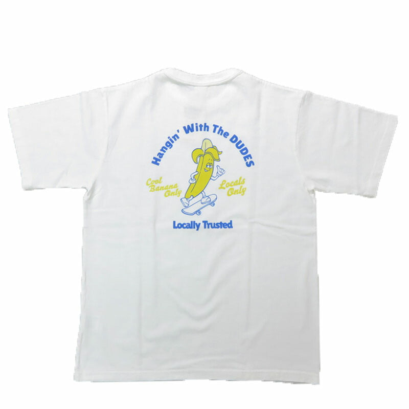 バーンズ BARNS タフネック 半袖 プリント Tシャツ"BANANA BOY" 18/-OE Tough neck S/S Print T-shirt　BR-25147 【2025年春夏新作】