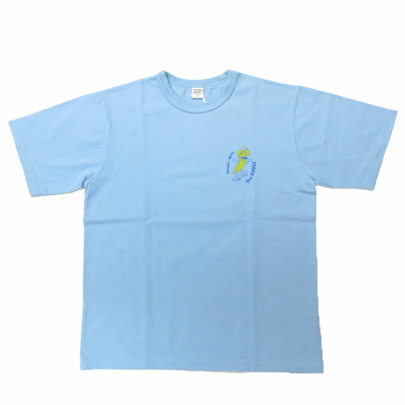 バーンズ BARNS タフネック 半袖 プリント Tシャツ"BANANA BOY" 18/-OE Tough neck S/S Print T-shirt　BR-25147 【2025年春夏新作】