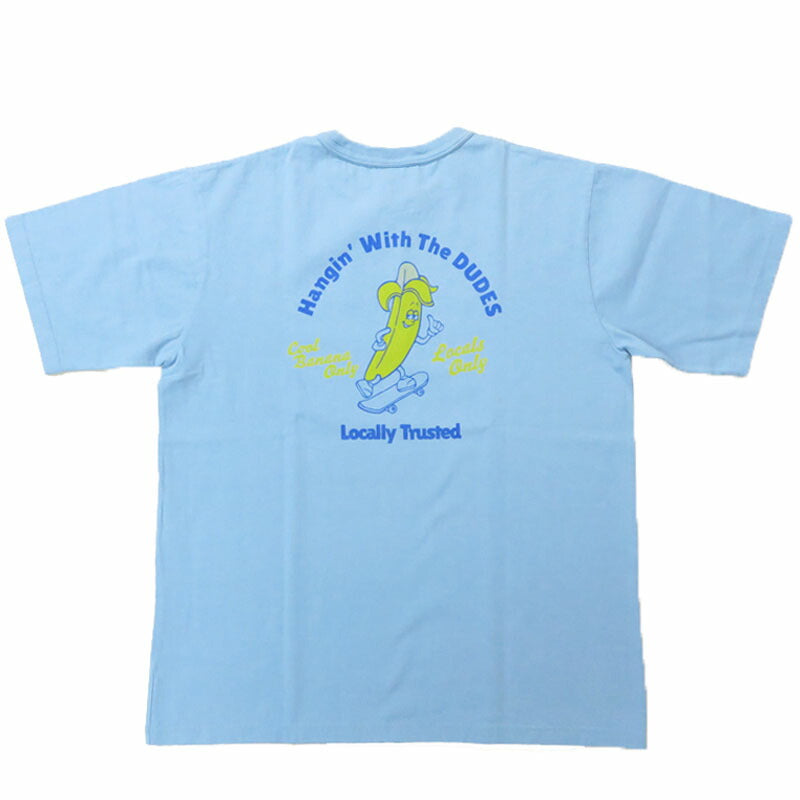 バーンズ BARNS タフネック 半袖 プリント Tシャツ"BANANA BOY" 18/-OE Tough neck S/S Print T-shirt　BR-25147 【2025年春夏新作】