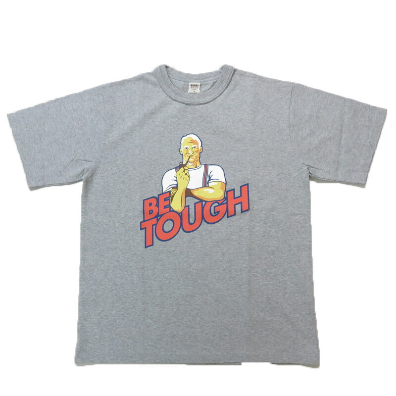 バーンズ BARNS タフネック 半袖 プリント Tシャツ ”BE TOUGH”　BR-25148 【2025年春夏新作】