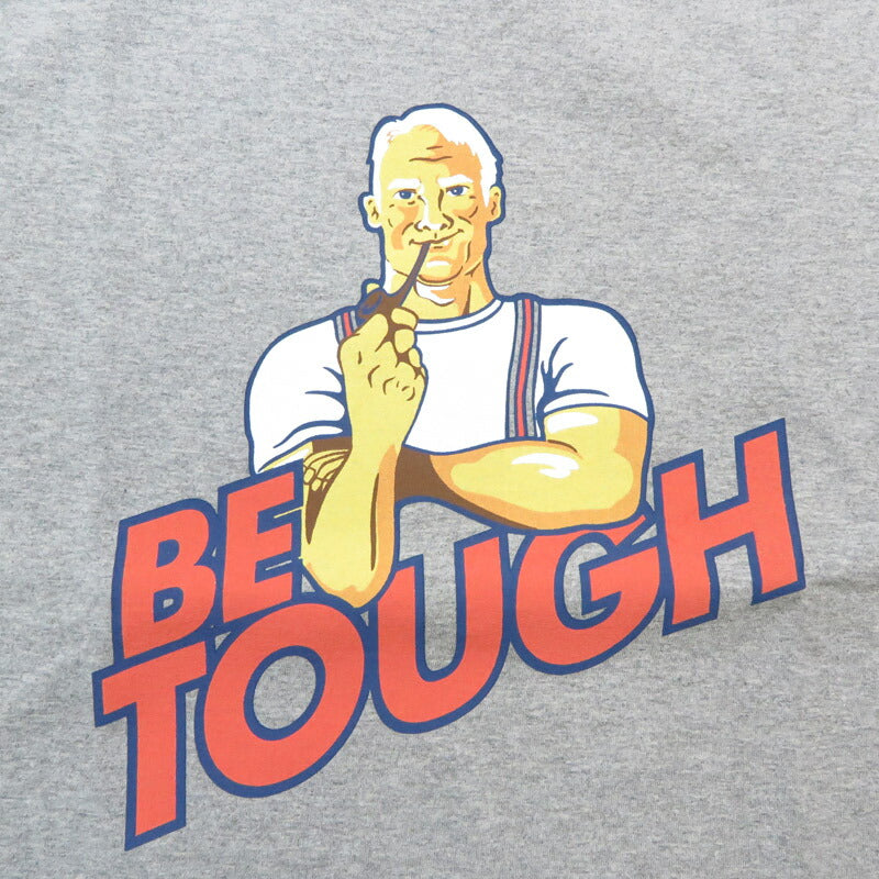 バーンズ BARNS タフネック 半袖 プリント Tシャツ ”BE TOUGH”　BR-25148 【2025年春夏新作】