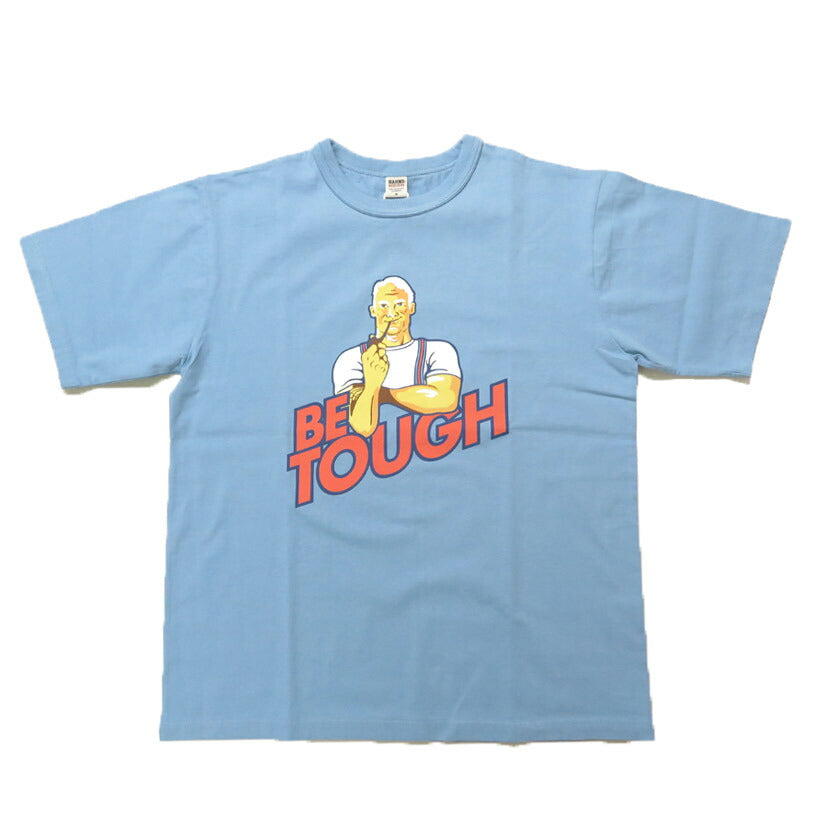 バーンズ BARNS タフネック 半袖 プリント Tシャツ ”BE TOUGH”　BR-25148 【2025年春夏新作】