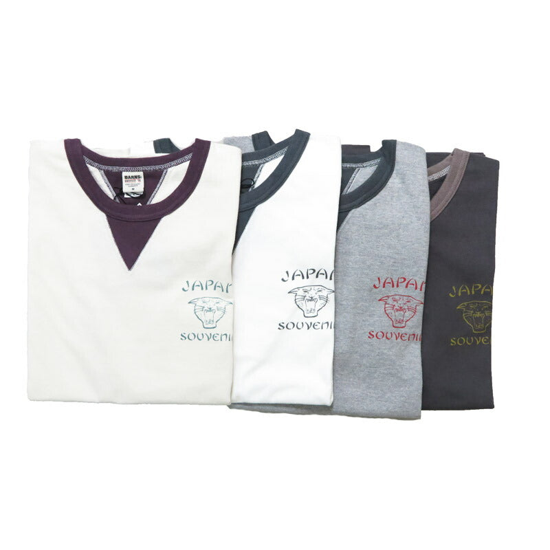 バーンズ BARNS STANDARD COZUN 両Vガゼット 半袖 Tシャツ 2025年限定カラー BR-25166