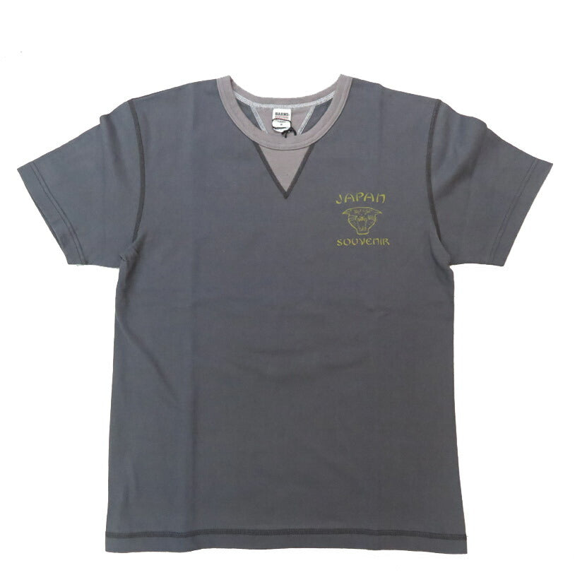 バーンズ BARNS STANDARD COZUN 両Vガゼット 半袖 Tシャツ 2025年限定カラー BR-25166