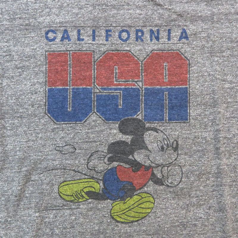 バーンズ BARNS  半袖 吊り編み プリント Tシャツ 【Mickey Mouse】“STANDARD” TSURIAMI Crew Neck Print T-Shirt【Special Item】BR-25178【2025年春夏新作】