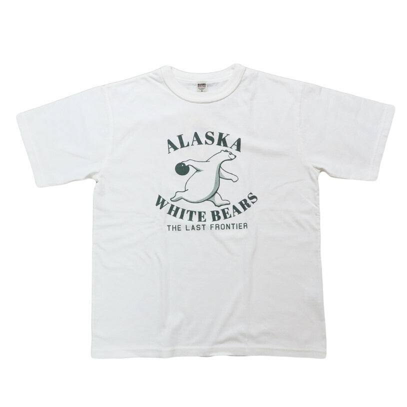 バーンズ BARNS タフネック 18/-OE 半袖 プリント Tシャツ ”ALASKA” BR-25282【2025年春夏新作】