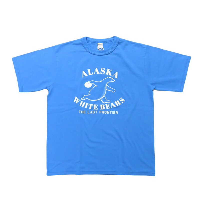 バーンズ BARNS タフネック 18/-OE 半袖 プリント Tシャツ ”ALASKA” BR-25282【2025年春夏新作】