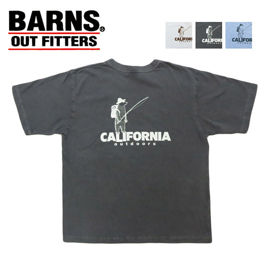 バーンズ BARNS 半袖 バインダーネック Pigment Dye JPN MADE FLY SS-T Tシャツ