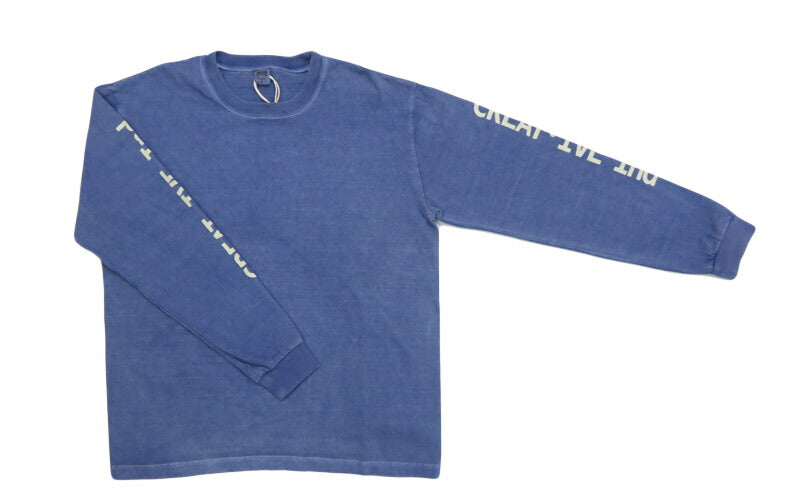 バーンズ BARNS 長袖 ”Creative Industry” プリント Ｔシャツ  BR-25321【2025年秋冬新作】