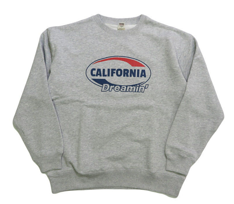 バーンズ BARNS スーパーヘビーウェイト クルーネック スウェット プリント トレーナー ”CALIFORNIA　Dreamin” BR-25351【2025年秋冬新作】