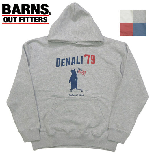バーンズ BARNS 長袖 スーパーヘビーウェイトフーディー MAX SW PARKA  ”DENALI'79” BR-25355【2025年秋冬新作】