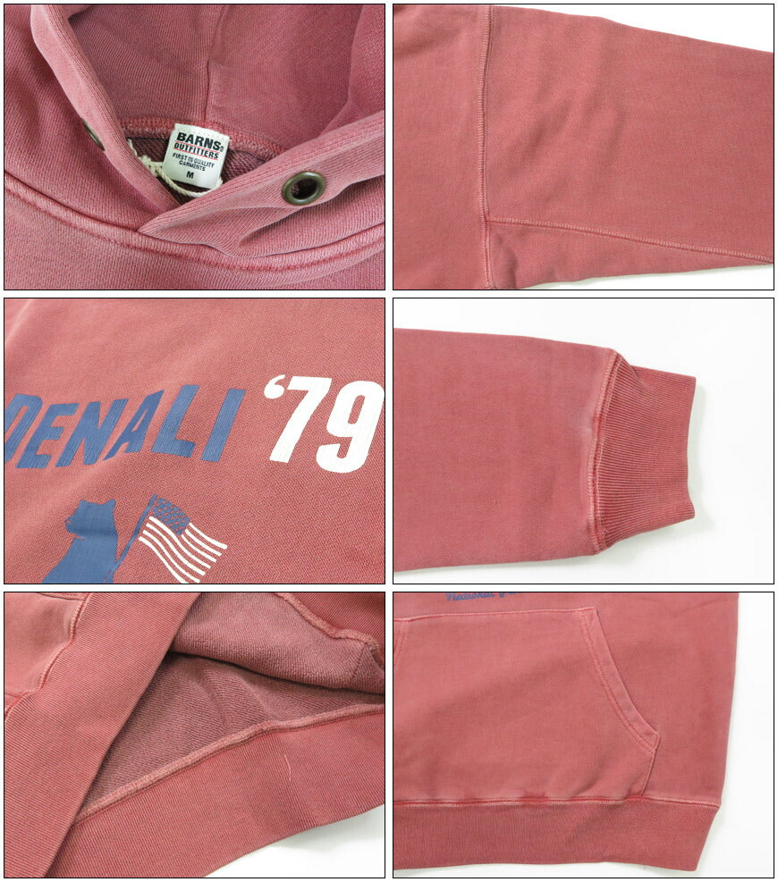 バーンズ BARNS 長袖 スーパーヘビーウェイト プルオーバー スウェット パーカー  MAX SW PARKA  ”DENALI'79” BR-25355【2025年秋冬新作】