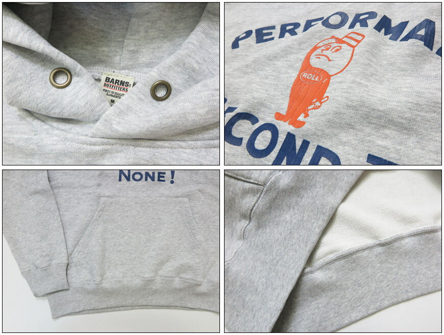 バーンズ BARNS 長袖 スーパーヘビーウェイト プルオーバー スウェット パーカー  MAX SW PARKA  ”PERFORMANCE” BR-25356【2025年秋冬新作】