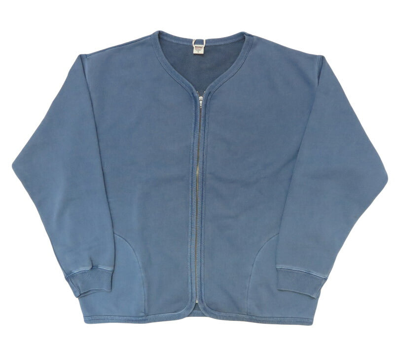 バーンズ BARNS 長袖 MAXウェイト スウェット ジップ カーディガン ピグメント染め BR-25357【2025年秋冬新作】