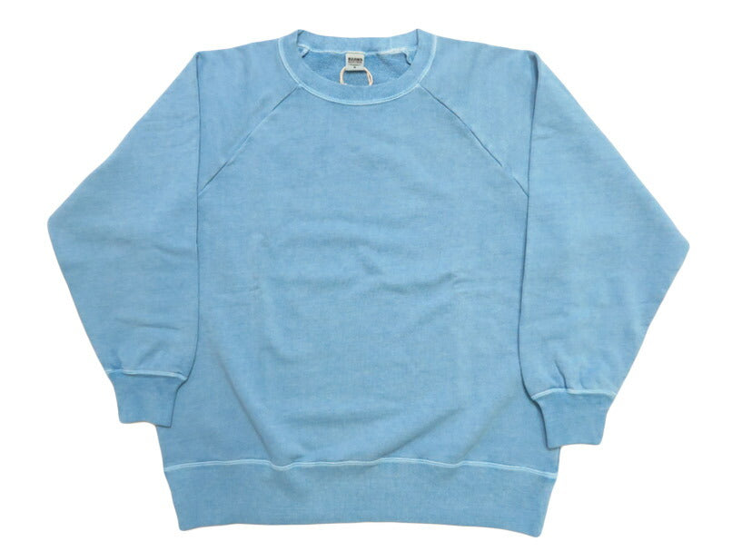 バーンズ BARNS G.O.A.T.スラブ スウェット クルーネック ラグランスリーブ 無地 BR-25412【2025年秋冬新作】