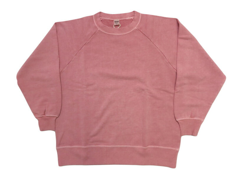 バーンズ BARNS G.O.A.T.スラブ スウェット クルーネック ラグランスリーブ 無地 BR-25412【2025年秋冬新作】