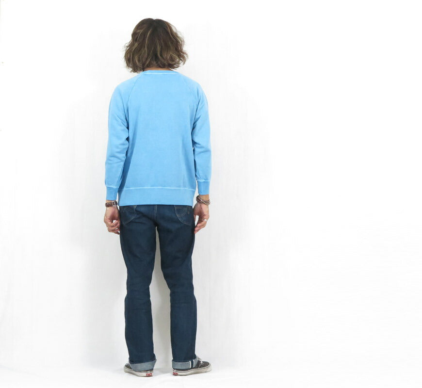 バーンズ BARNS G.O.A.T.スラブ スウェット クルーネック ラグランスリーブ 無地 BR-25412【2025年秋冬新作】