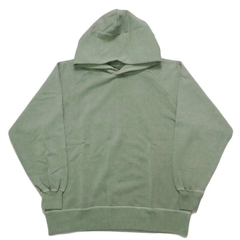 バーンズ BARNS 長袖 プルオーバー スウェット パーカー ラグランスリーブ 無地 G.O.A.T. スラブフーディー ピグメント染め BR-25416【2025年秋冬新作】