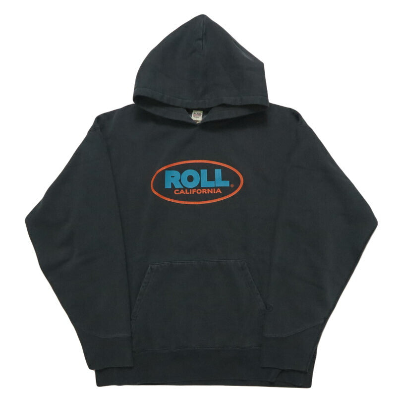 バーンズ BARNS 長袖 プルオーバー スウェット パーカー アスレチック プリントフーディー  "ROLL" ピグメント染め 裏起毛 BR-25466【2025年秋冬新作】