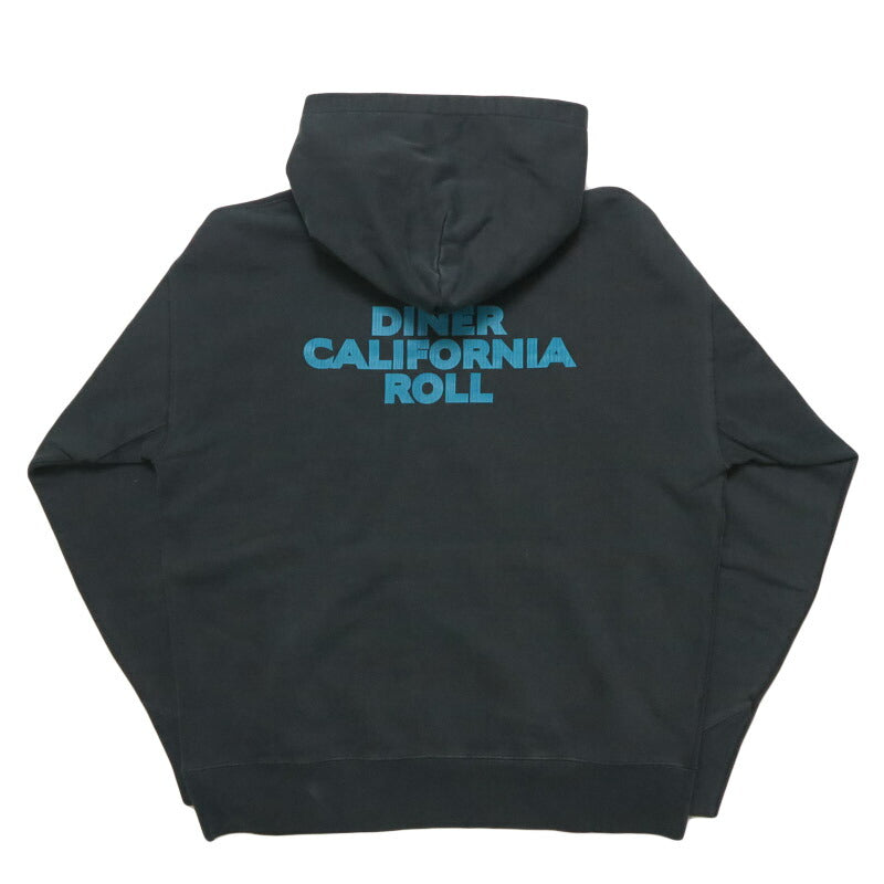 バーンズ BARNS 長袖 プルオーバー スウェット パーカー アスレチック プリントフーディー  "ROLL" ピグメント染め 裏起毛 BR-25466【2025年秋冬新作】