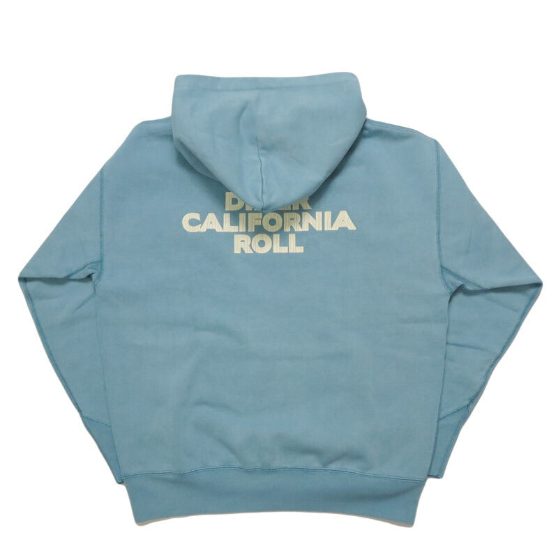 バーンズ BARNS 長袖 プルオーバー スウェット パーカー アスレチック プリントフーディー  "ROLL" ピグメント染め 裏起毛 BR-25466【2025年秋冬新作】