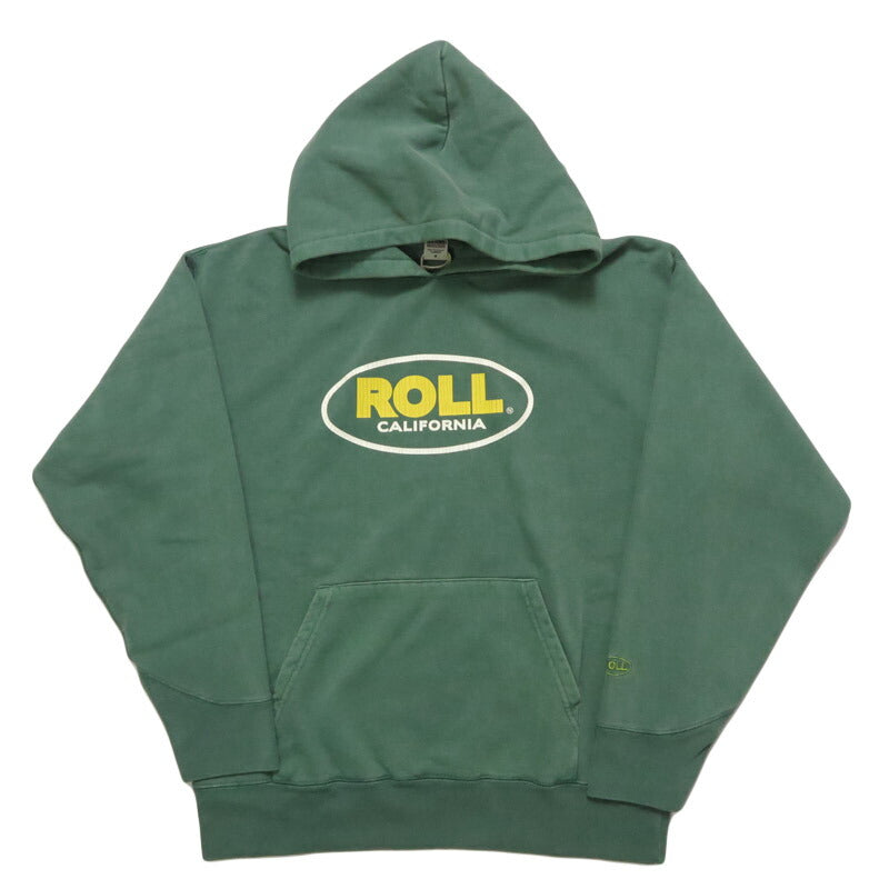 バーンズ BARNS 長袖 プルオーバー スウェット パーカー アスレチック プリントフーディー  "ROLL" ピグメント染め 裏起毛 BR-25466【2025年秋冬新作】