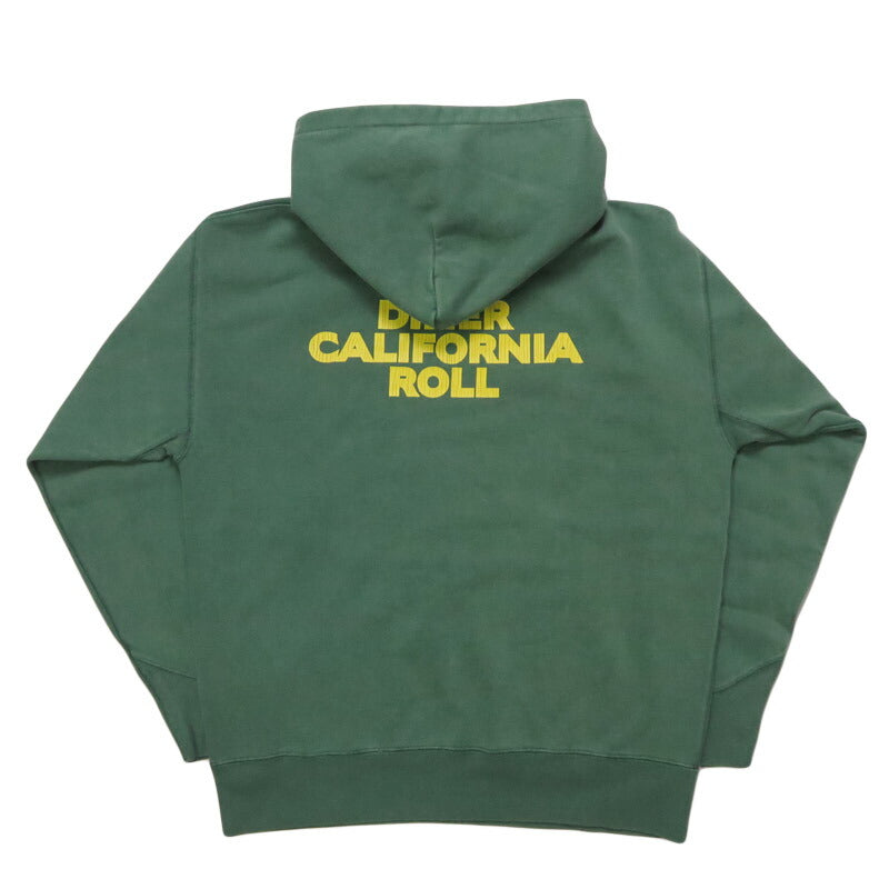 バーンズ BARNS 長袖 プルオーバー スウェット パーカー アスレチック プリントフーディー  "ROLL" ピグメント染め 裏起毛 BR-25466【2025年秋冬新作】