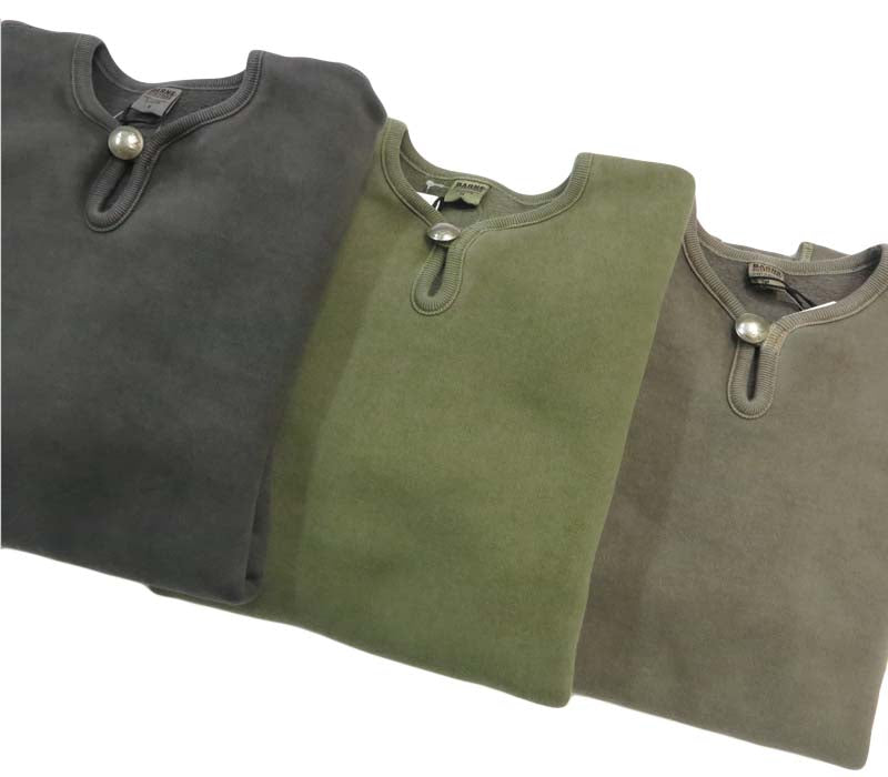 バーンズ BARNS BW CONCHO SWET コンチョネックスウェット ピグメント染め  BR-25480