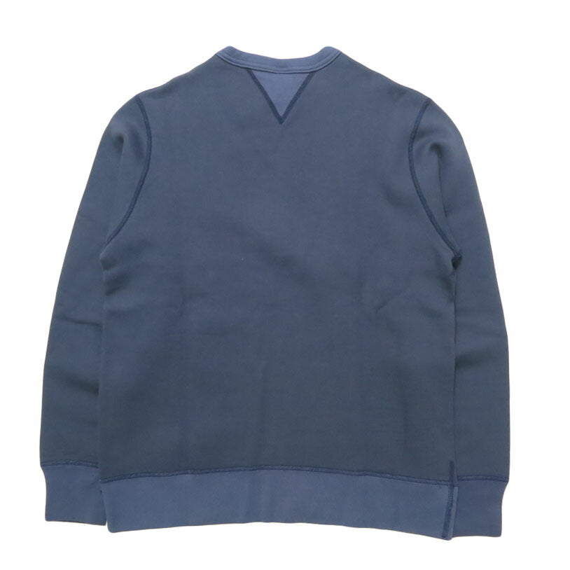 バーンズBARNSはめこみ両ガゼットクルーネックスウェット長袖