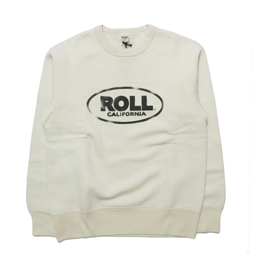バーンズ BARNS はめこみ両ガゼットクルーネックスウェット 長袖 "ROLL" STANDARD 30/7 COZUN BR-25491 【2025年秋冬新作】