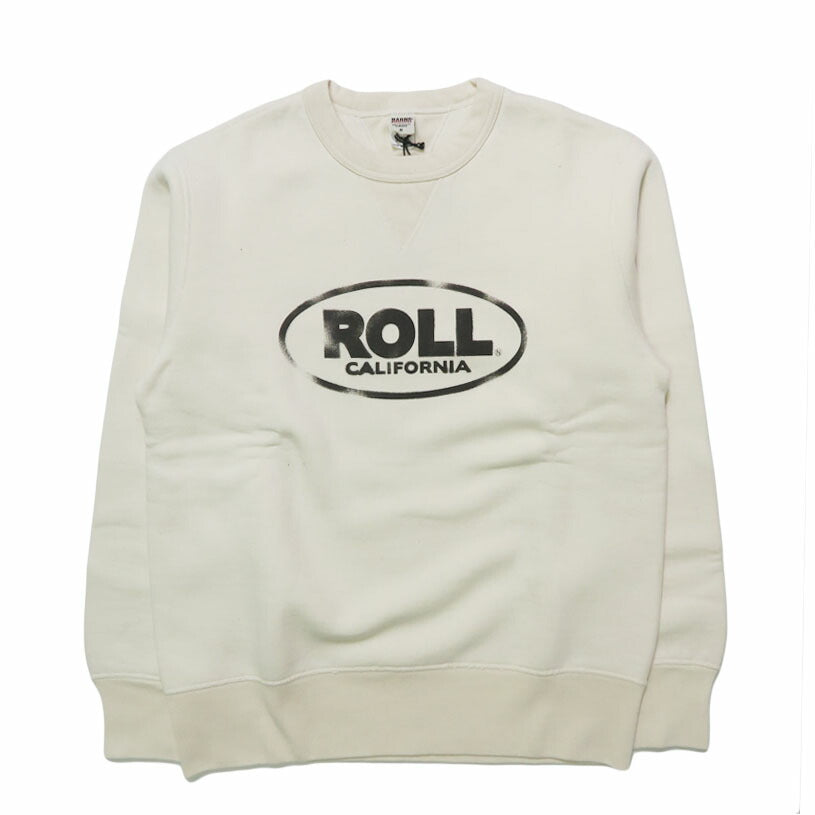 バーンズ BARNS はめこみ両ガゼットクルーネックスウェット 長袖 "ROLL" STANDARD 30/7 COZUN BR-25491 【2025年秋冬新作】
