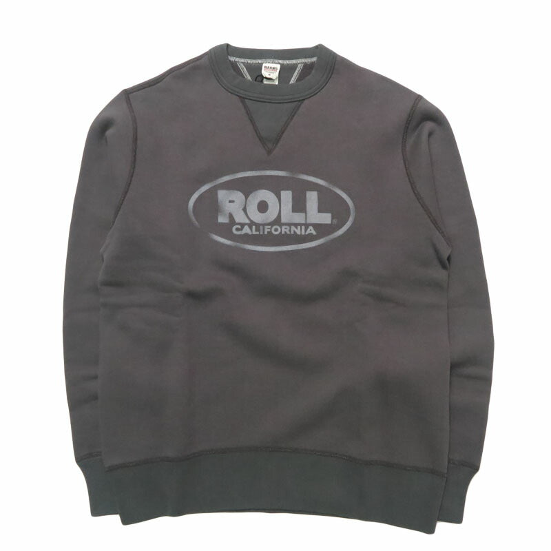 バーンズ BARNS はめこみ両ガゼットクルーネックスウェット 長袖 "ROLL" STANDARD 30/7 COZUN BR-25491 【2025年秋冬新作】