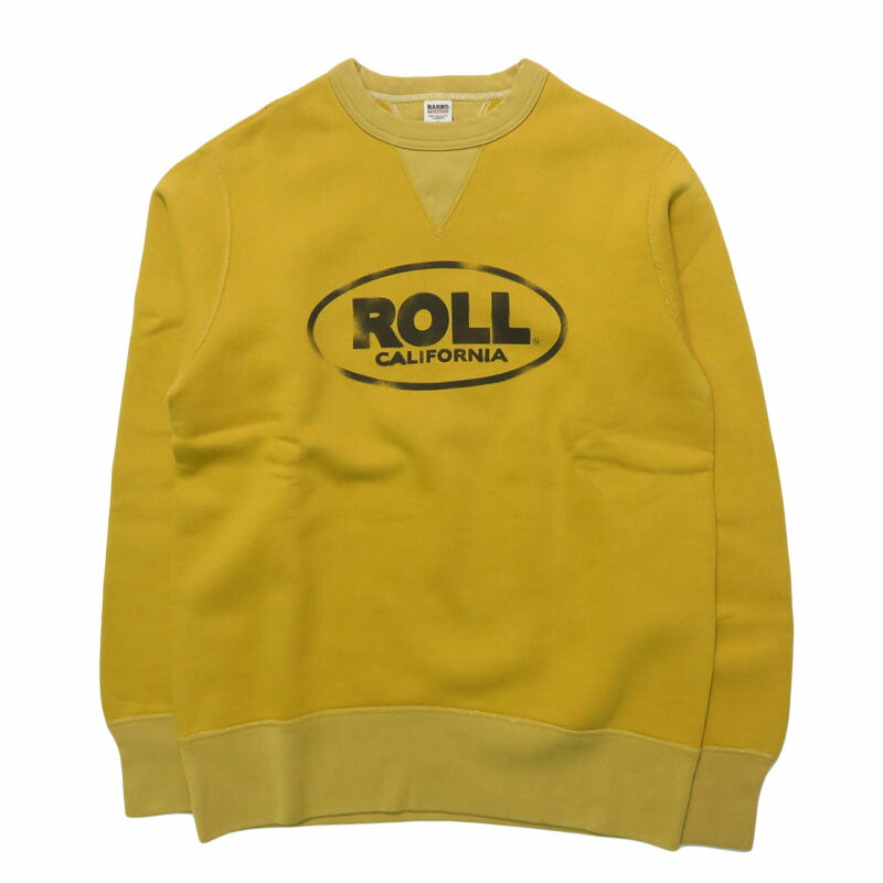 バーンズ BARNS はめこみ両ガゼットクルーネックスウェット 長袖 "ROLL" STANDARD 30/7 COZUN BR-25491 【2025年秋冬新作】
