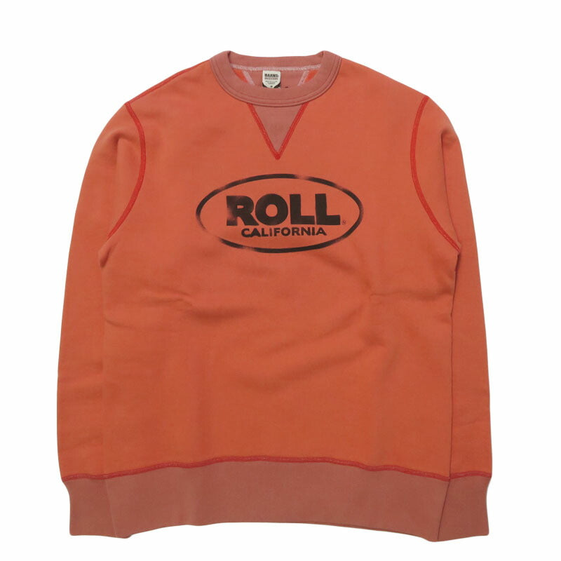 バーンズ BARNS はめこみ両ガゼットクルーネックスウェット 長袖 "ROLL" STANDARD 30/7 COZUN BR-25491 【2025年秋冬新作】