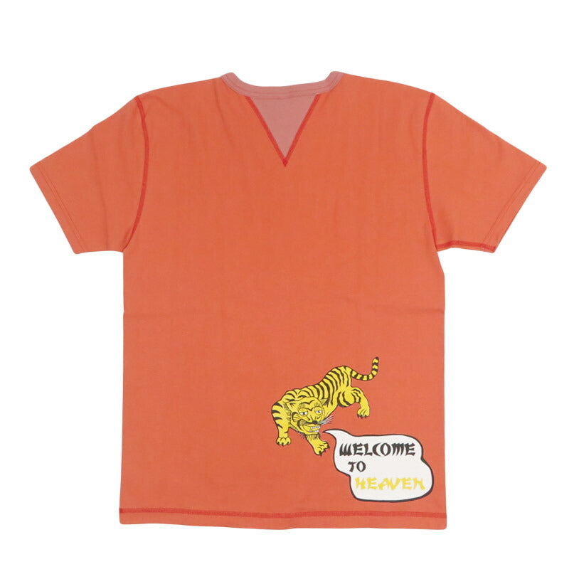 バーンズ BARNS 吊り編み 半袖Tシャツ COZUN 両VガゼットプリントTシャツ GUSSET BR-26180【2026年春夏新作】