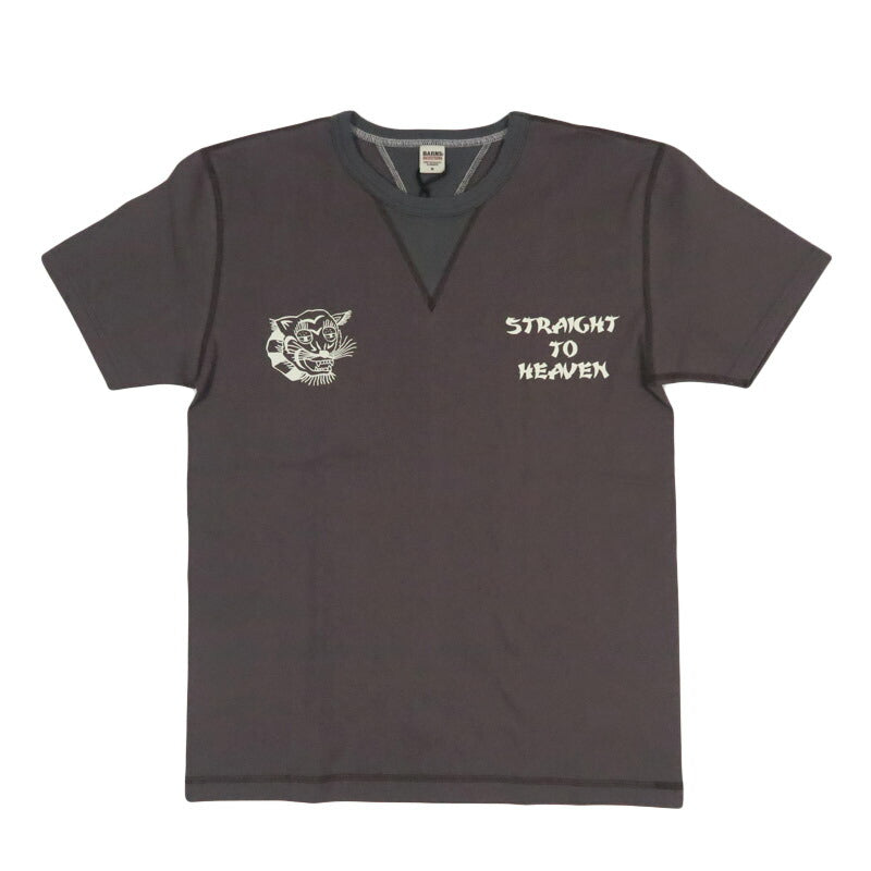 バーンズ BARNS 吊織短袖T恤 COZUN 雙V補強印花T恤 GUSSET BR-26180【2026年春夏新作】