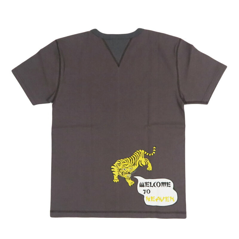 バーンズ BARNS 吊り編み 半袖Tシャツ COZUN 両VガゼットプリントTシャツ GUSSET BR-26180【2026年春夏新作】