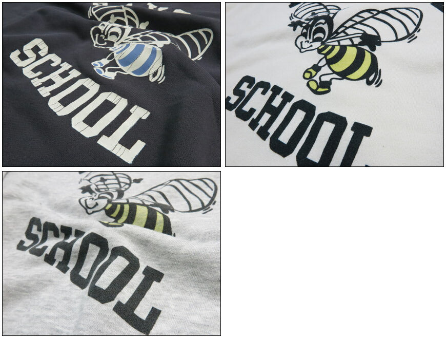 バーンズ BARNS コンフィミドルウェイト クルーネックプリントスウェット 長袖 "BAYSIDE SCHOOL" BR-26199 【2026年春夏新作】