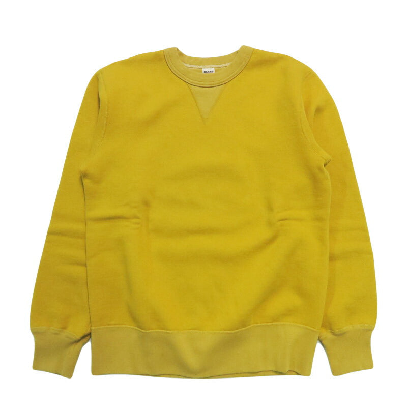 バーンズ BARNS はめ込み両Vガゼット クルーネックスウェット フラットシーマ COZUN BR-3000-25LTD 【2025年秋冬新作】