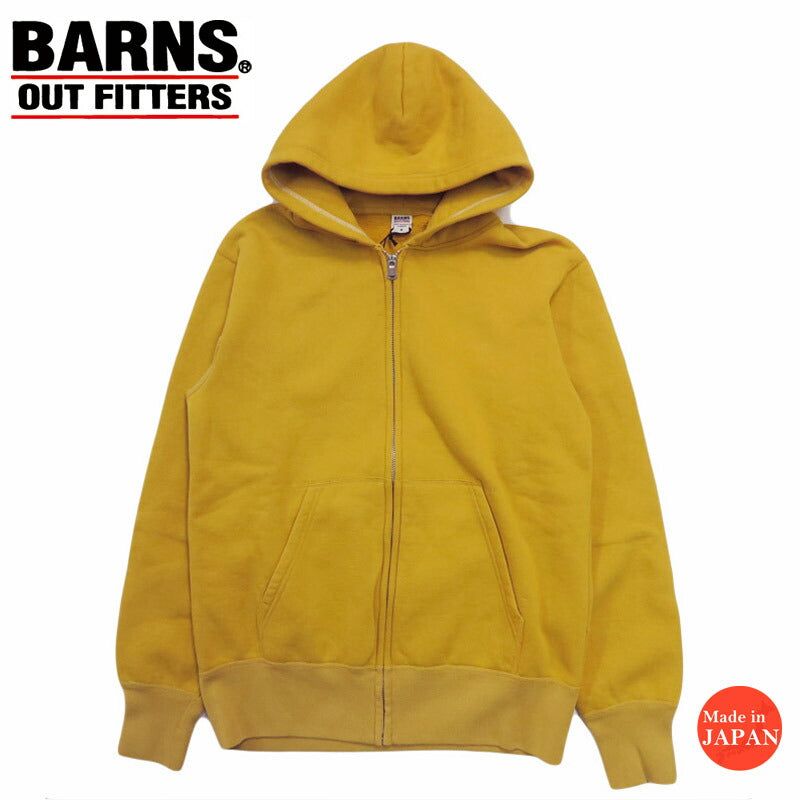 バーンズ BARNS フルジップ スウェットパーカー フラットシーマー ジップアップ 限定カラー  COZUN ZIP PARKA BR-3010LTD-26【2025年秋冬新作】