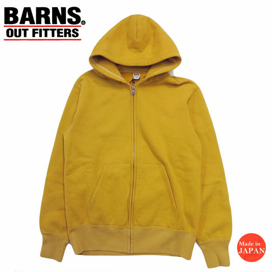 バーンズ BARNS フルジップ スウェットパーカー フラットシーマー ジップアップ 限定カラー  COZUN ZIP PARKA BR-3010LTD-26【2025年秋冬新作】