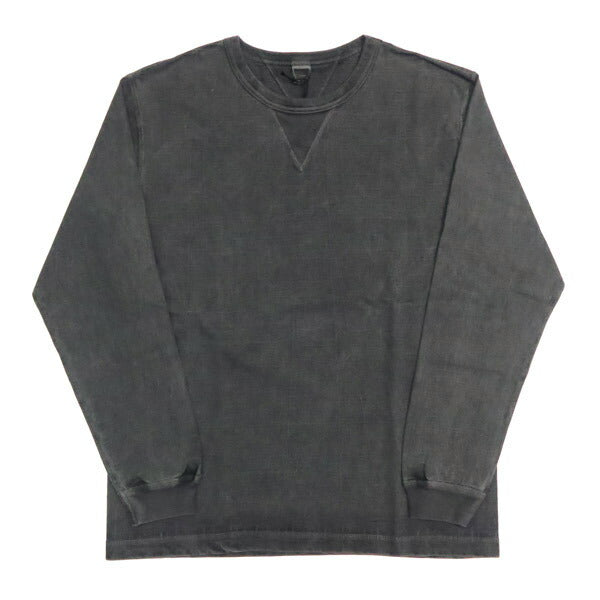 バーンズ BARNS 長袖 Ｔシャツ クルーネック ヴィンテージ ピグメント 4本針縫い ユニオンスペシャル・フラットシーマー BR-3043PG-25【2025年秋冬】