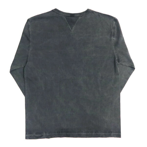 バーンズ BARNS 長袖 Ｔシャツ クルーネック ヴィンテージ ピグメント 4本針縫い ユニオンスペシャル・フラットシーマー BR-3043PG-25【2025年秋冬】